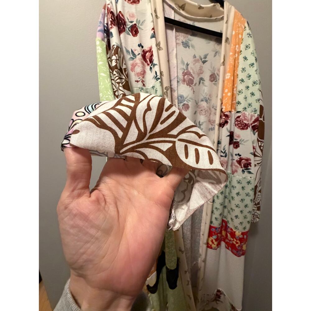 Floral duster handmade patchwork - Picture 3 of 9